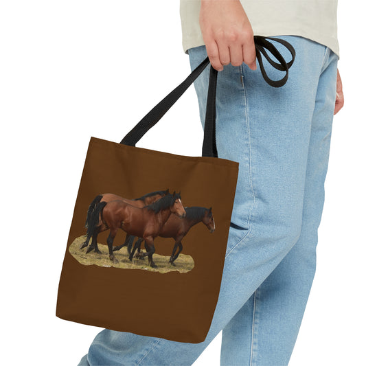 The Wild Bunch. Young Stallion and Mares.   Tote Bag (AOP)