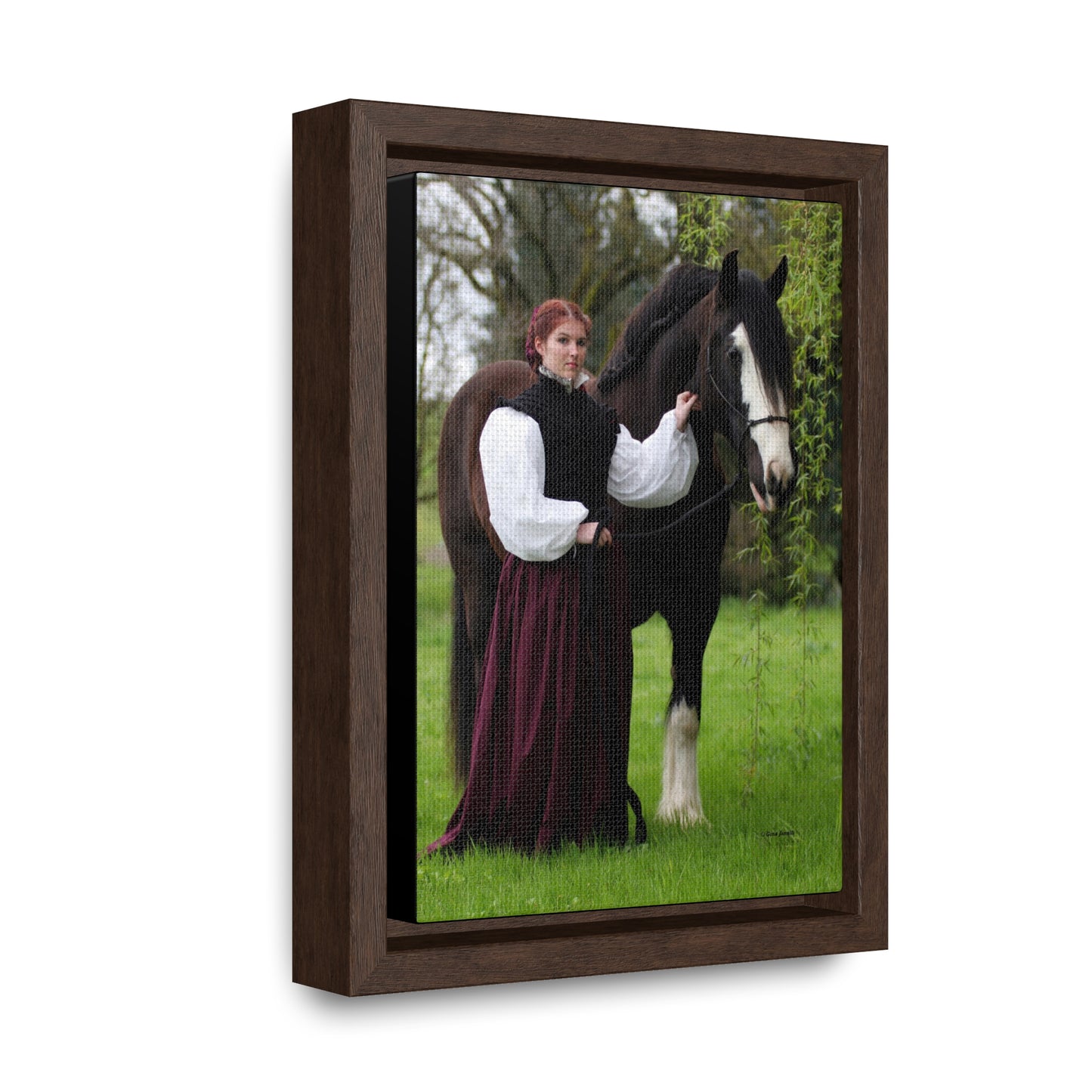 The Lady and the Shire Gallery Canvas Wraps, Vertical Frame