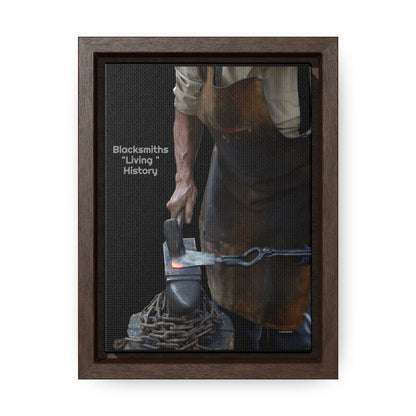 Blacksmiths "Living" History Gallery Canvas Wraps, Vertical Frame