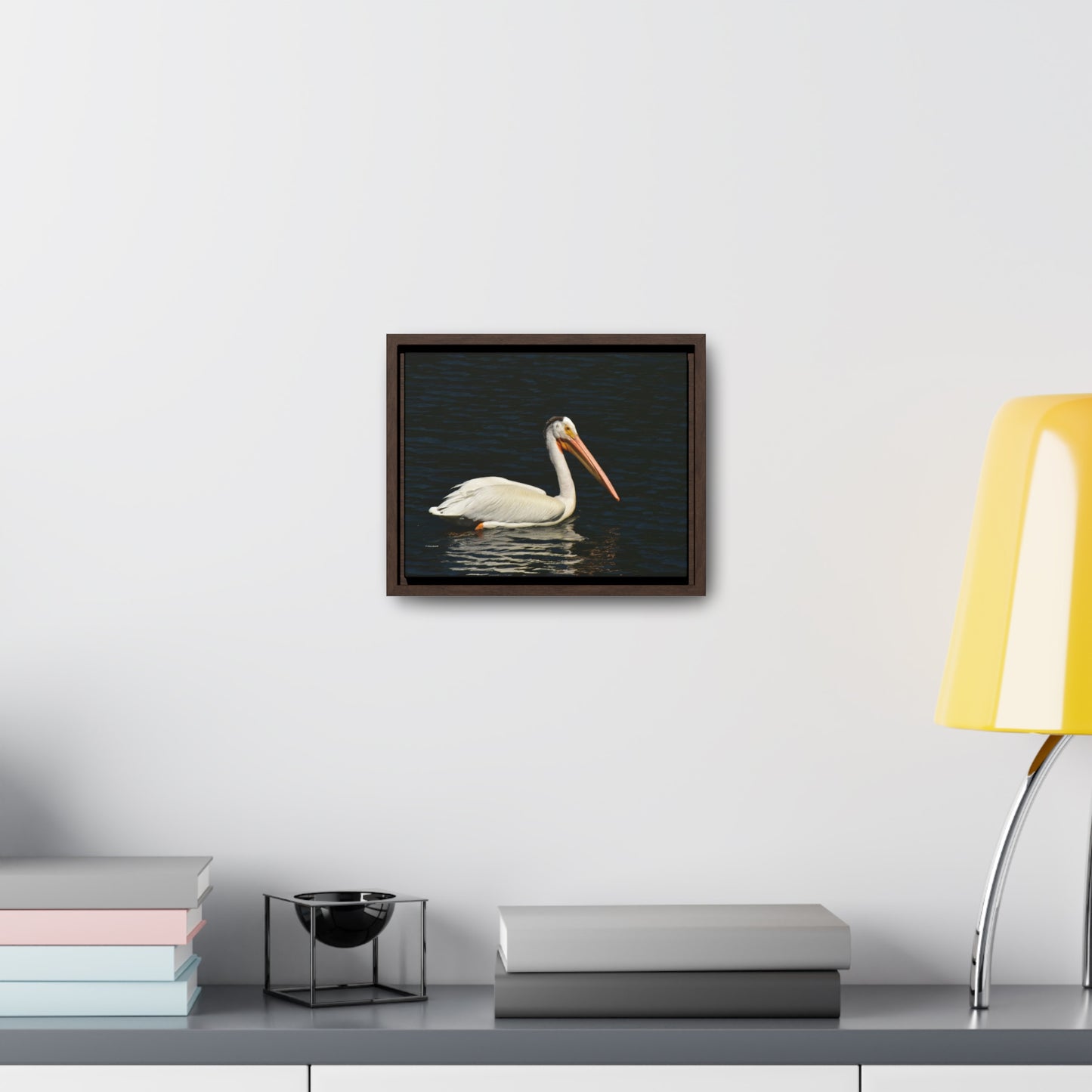 American White Pelican     Gallery Canvas Wraps, Horizontal Frame