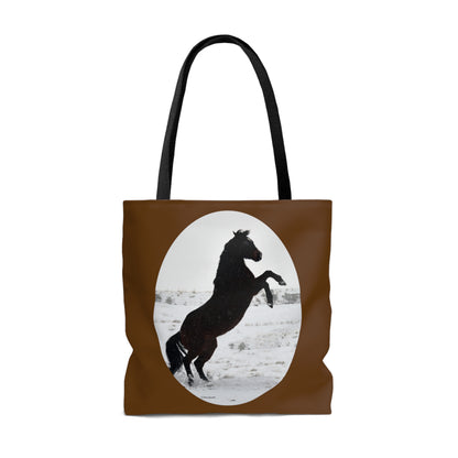 Snow storm - Quarter Horse           AOP Tote Bag