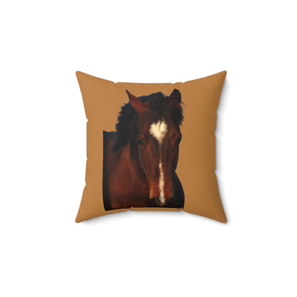 The Heart of a Horse, Quarter Horse   Spun Polyester Square Pillow