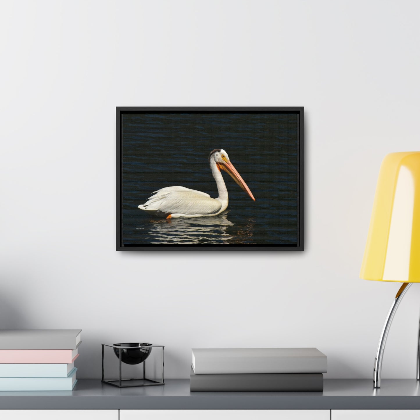 American White Pelican     Gallery Canvas Wraps, Horizontal Frame