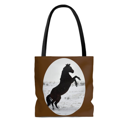 Snow storm - Quarter Horse           AOP Tote Bag
