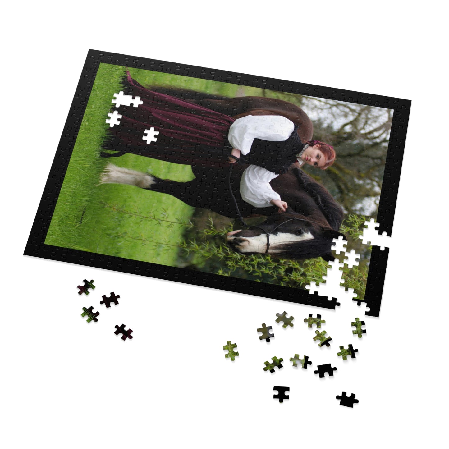 The Lady and the Shire Jigsaw Puzzle (110, 252, 500,1000-Piece)