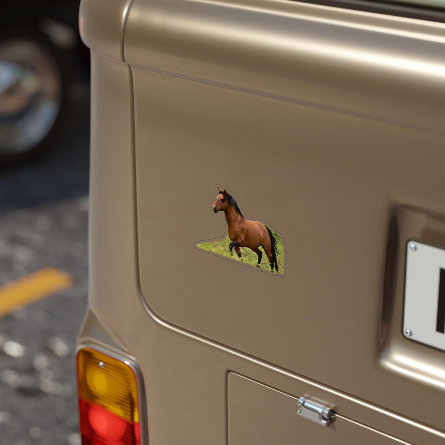Protector, Wild Stallion Transparent Outdoor Stickers, Die-Cut, 1pcs