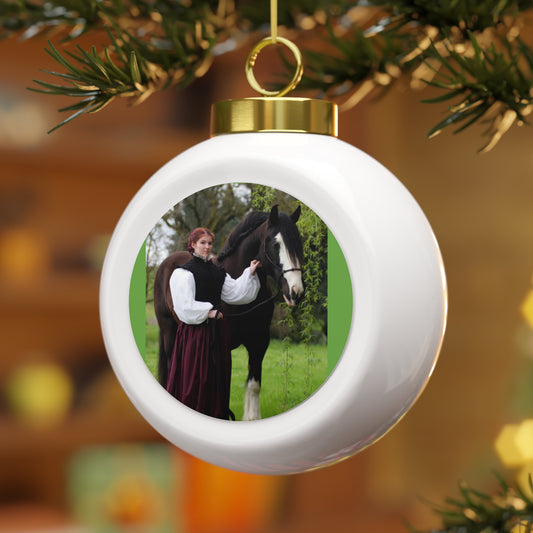 The Lady and the Shire  Christmas Ball Ornament