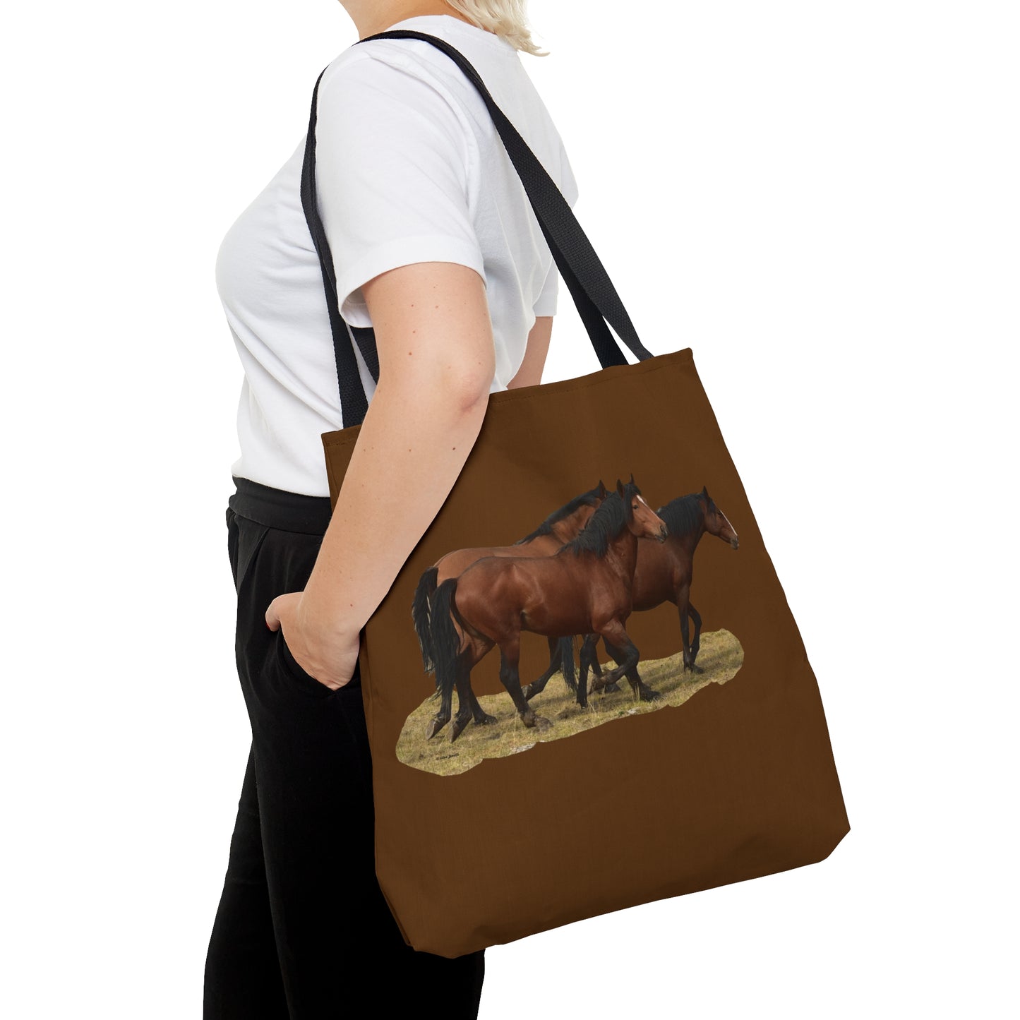 The Wild Bunch. Young Stallion and Mares.   Tote Bag (AOP)