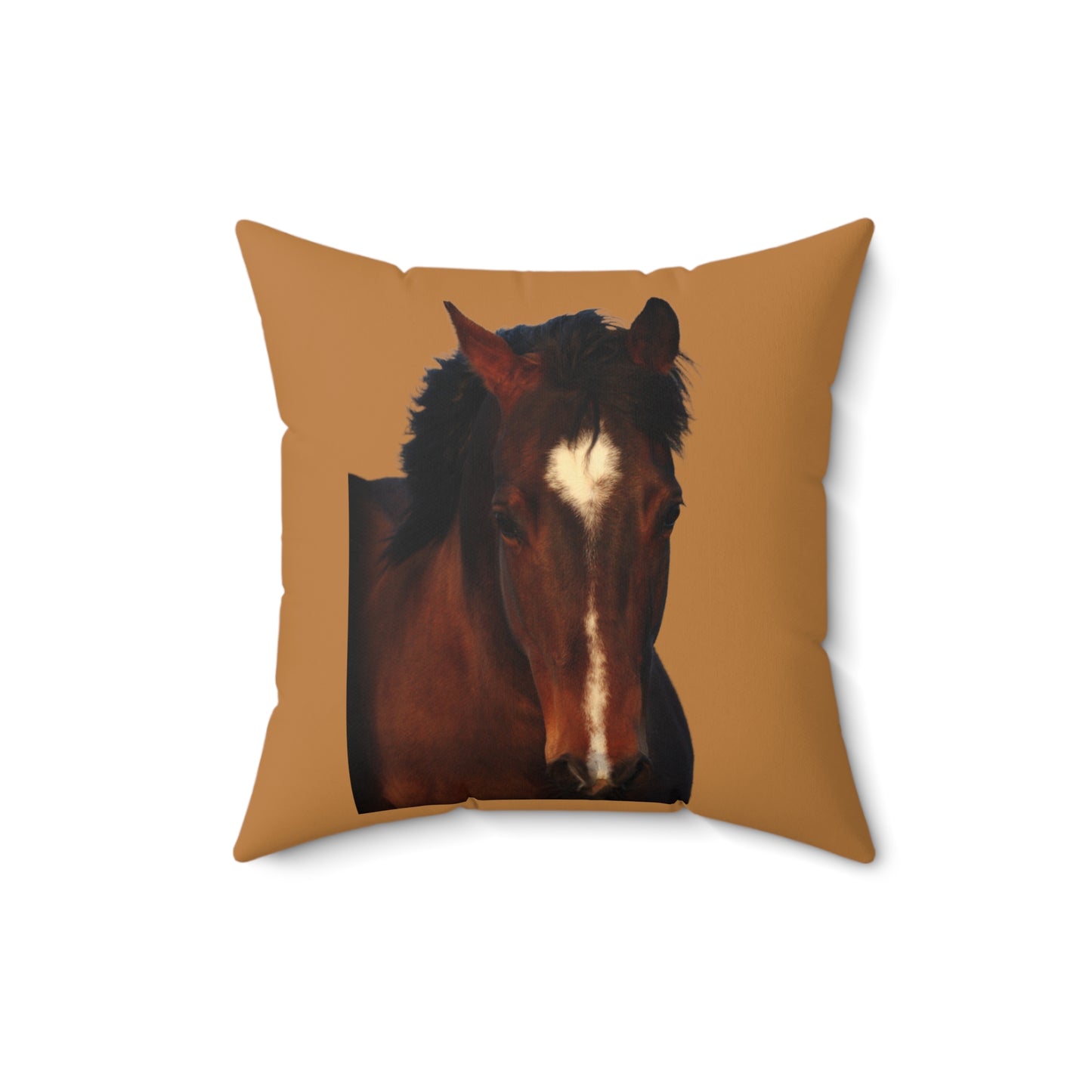 The Heart of a Horse, Quarter Horse   Spun Polyester Square Pillow