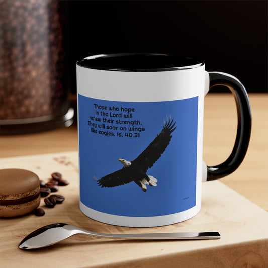 Bald Eagle in the Blue   Accent Coffee Mug, 11oz