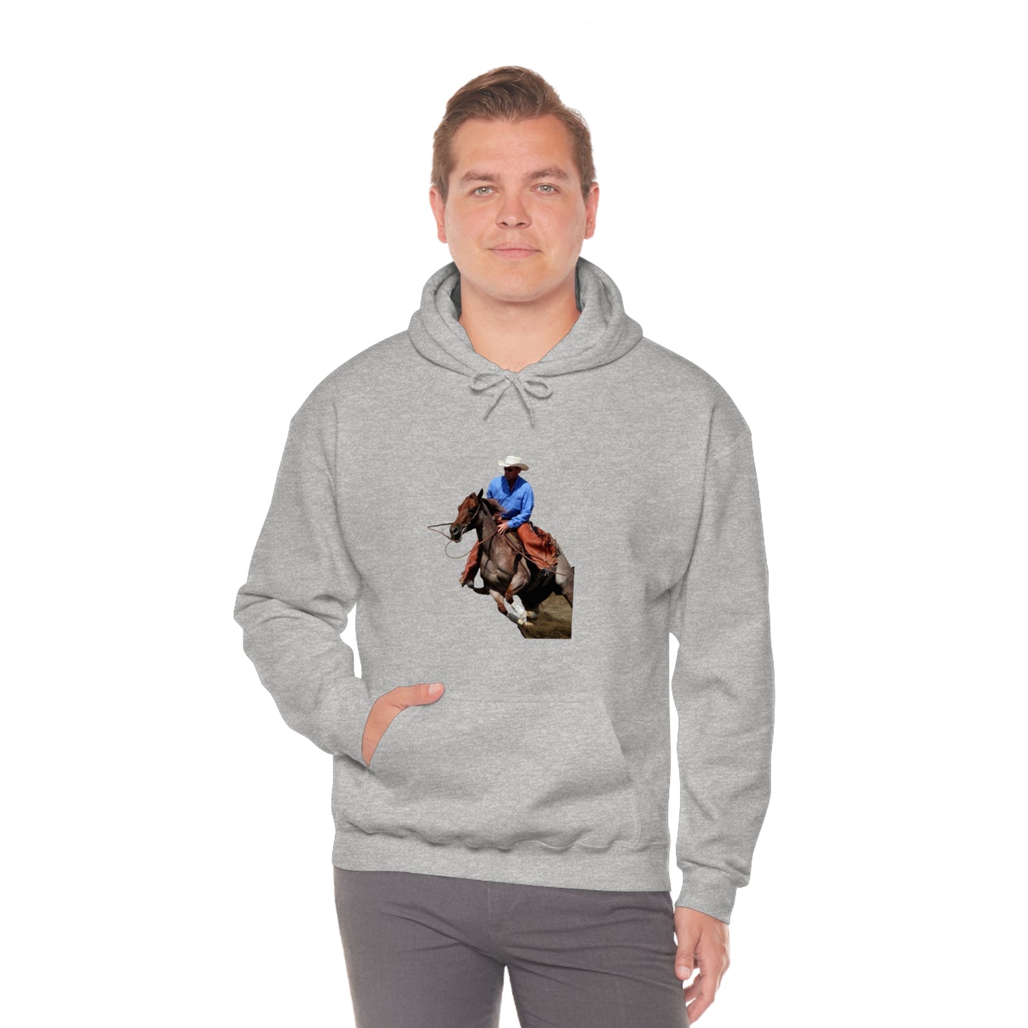 Cutting Horse Team. Quarter Horse      Unisex Heavy Blend™ Hooded Sweatshirt