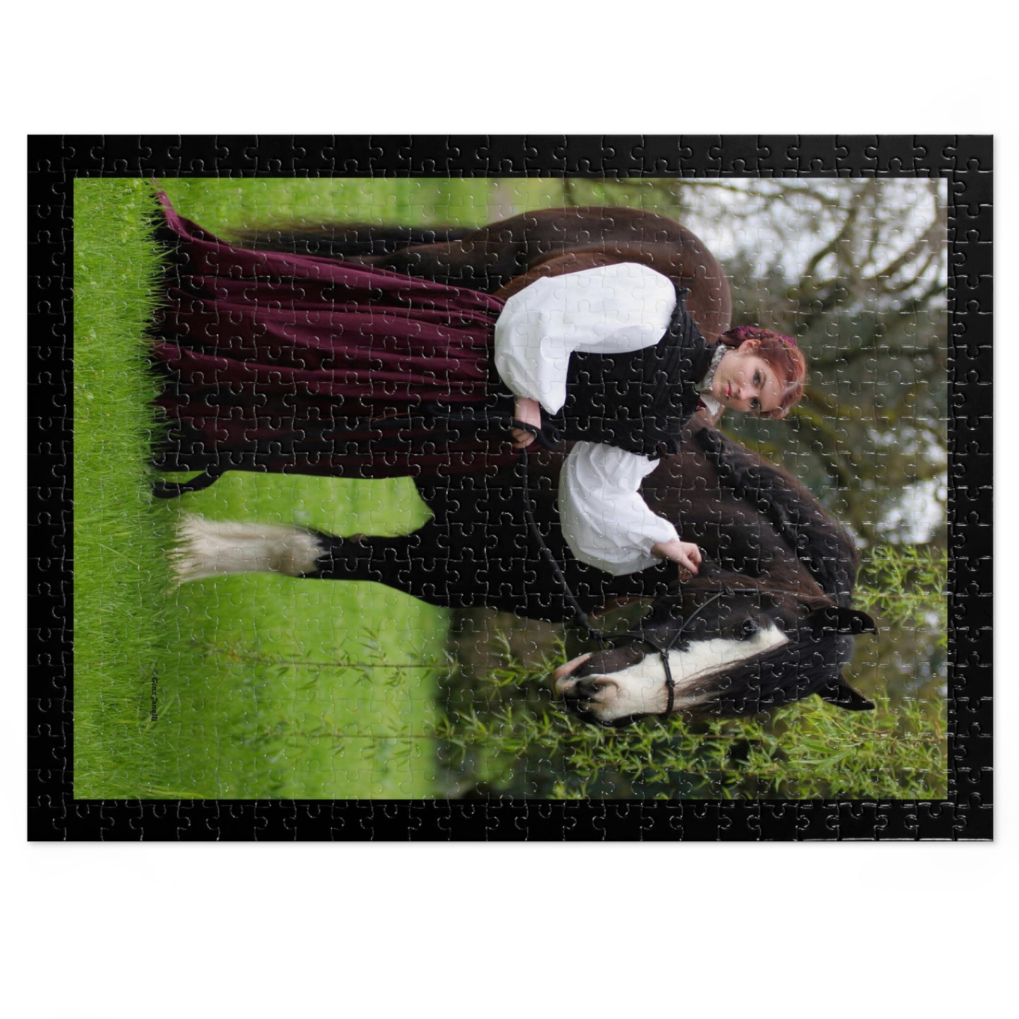 The Lady and the Shire Jigsaw Puzzle (110, 252, 500,1000-Piece)