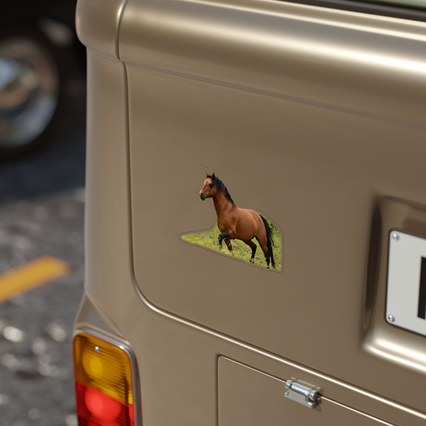 Protector, Wild Stallion Transparent Outdoor Stickers, Die-Cut, 1pcs
