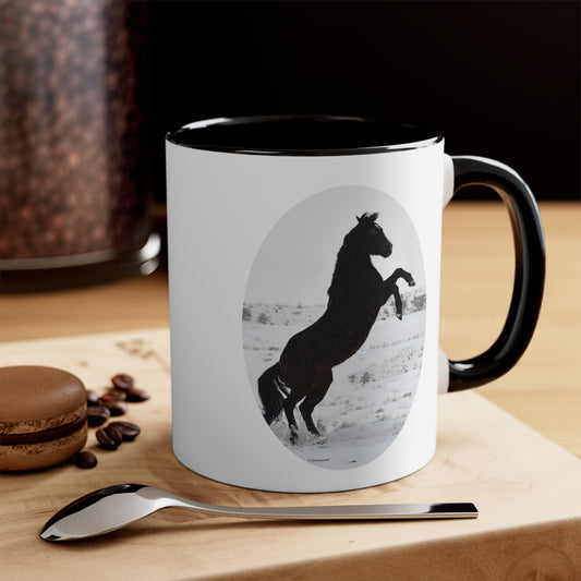Snow storm - Quarter Horse     Accent Mug, 11oz