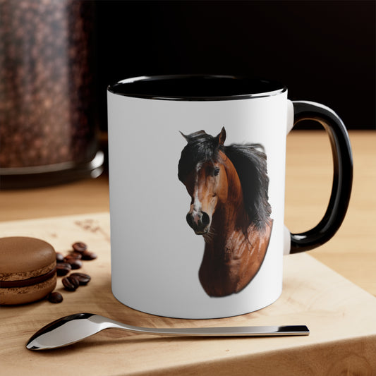 Bay Arabian Stallion    Accent  Mug, 11oz