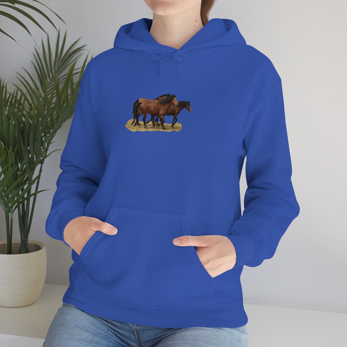 The Wild Bunch. Young Stallion and Mares. Unisex Heavy Blend™ Hooded Sweatshirt