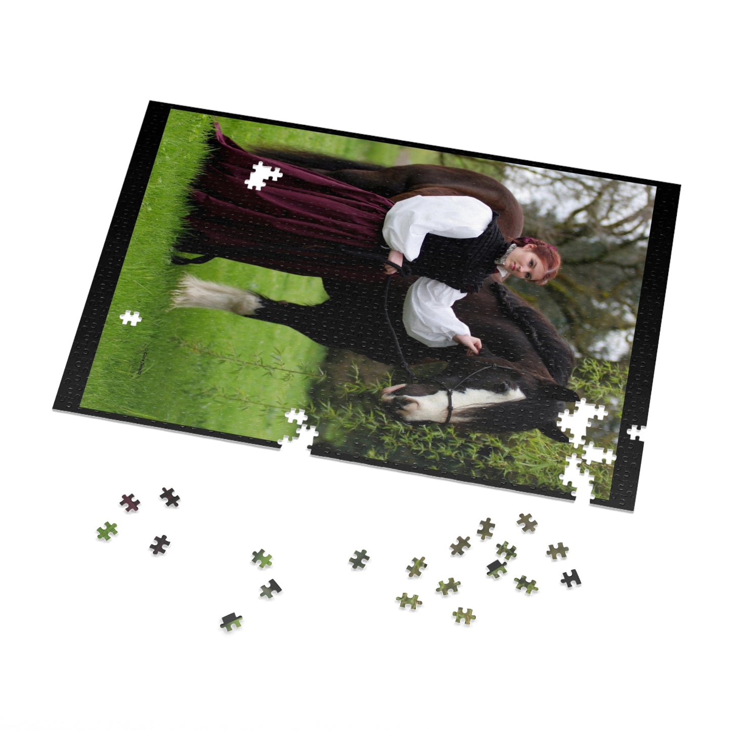 The Lady and the Shire Jigsaw Puzzle (110, 252, 500,1000-Piece)