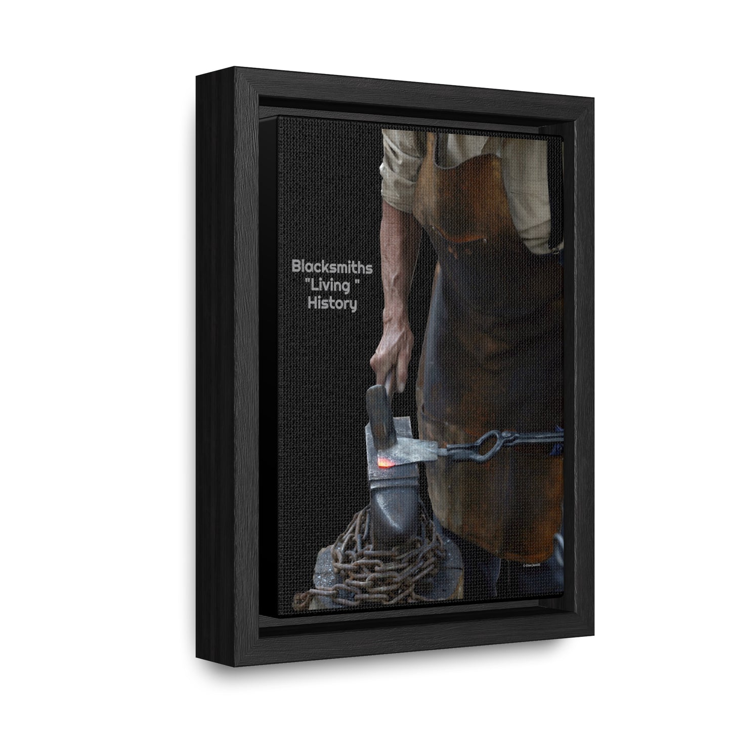 Blacksmiths "Living" History Gallery Canvas Wraps, Vertical Frame