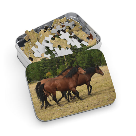 The Wild Bunch. Young Stallion and Mares. Jigsaw Puzzle (110, 252, 500,1000-Piece)