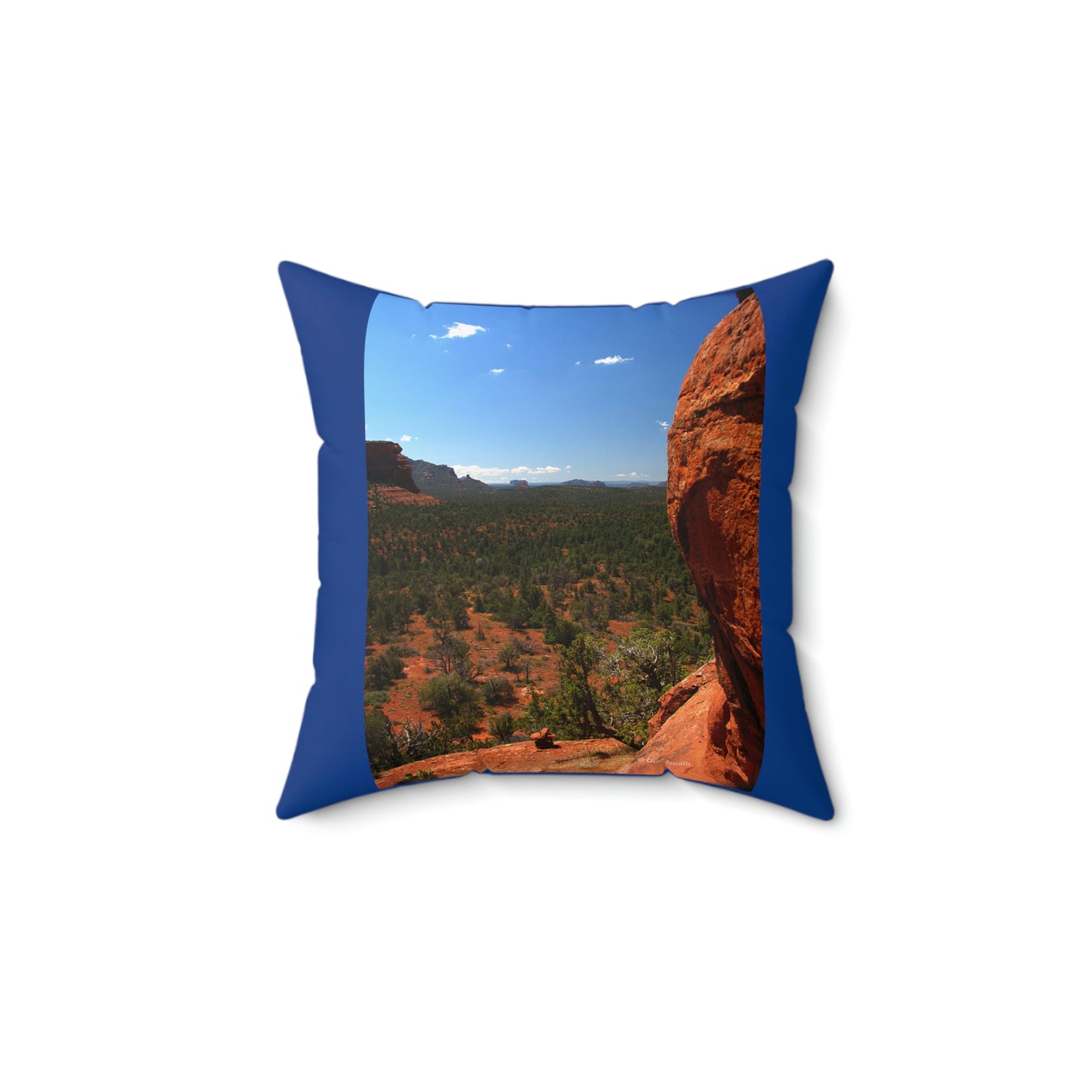 Red Rocks of Sedona Az.       Spun Polyester Square Pillow