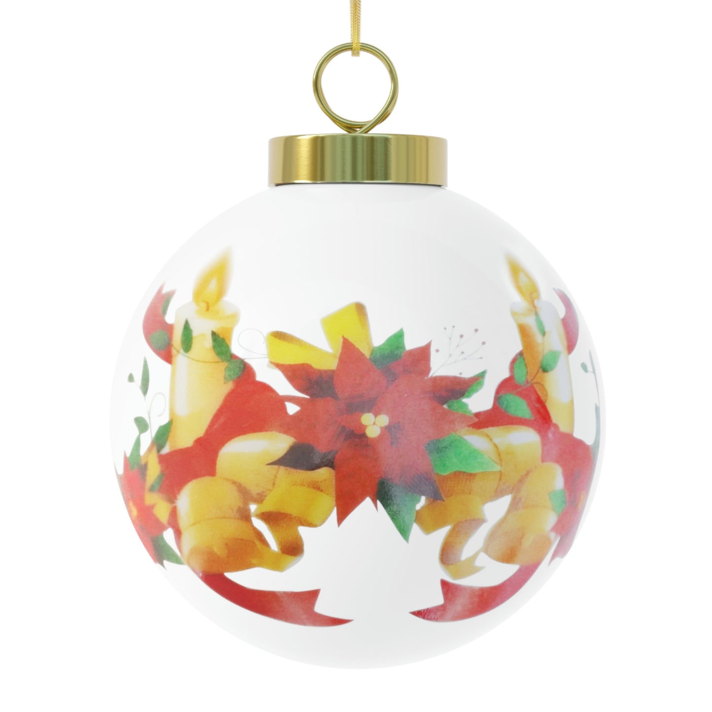 Mule Deer Buck Christmas Ball Ornament