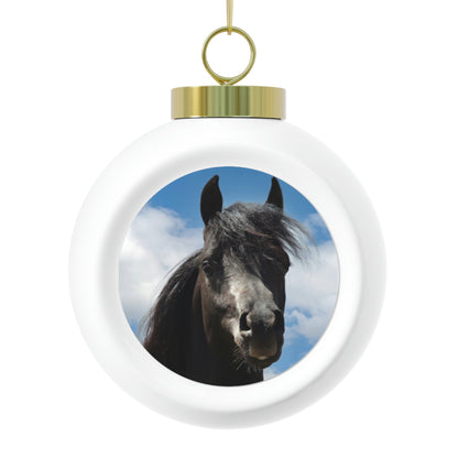 Arabian Black Stallion         Christmas Ball Ornament