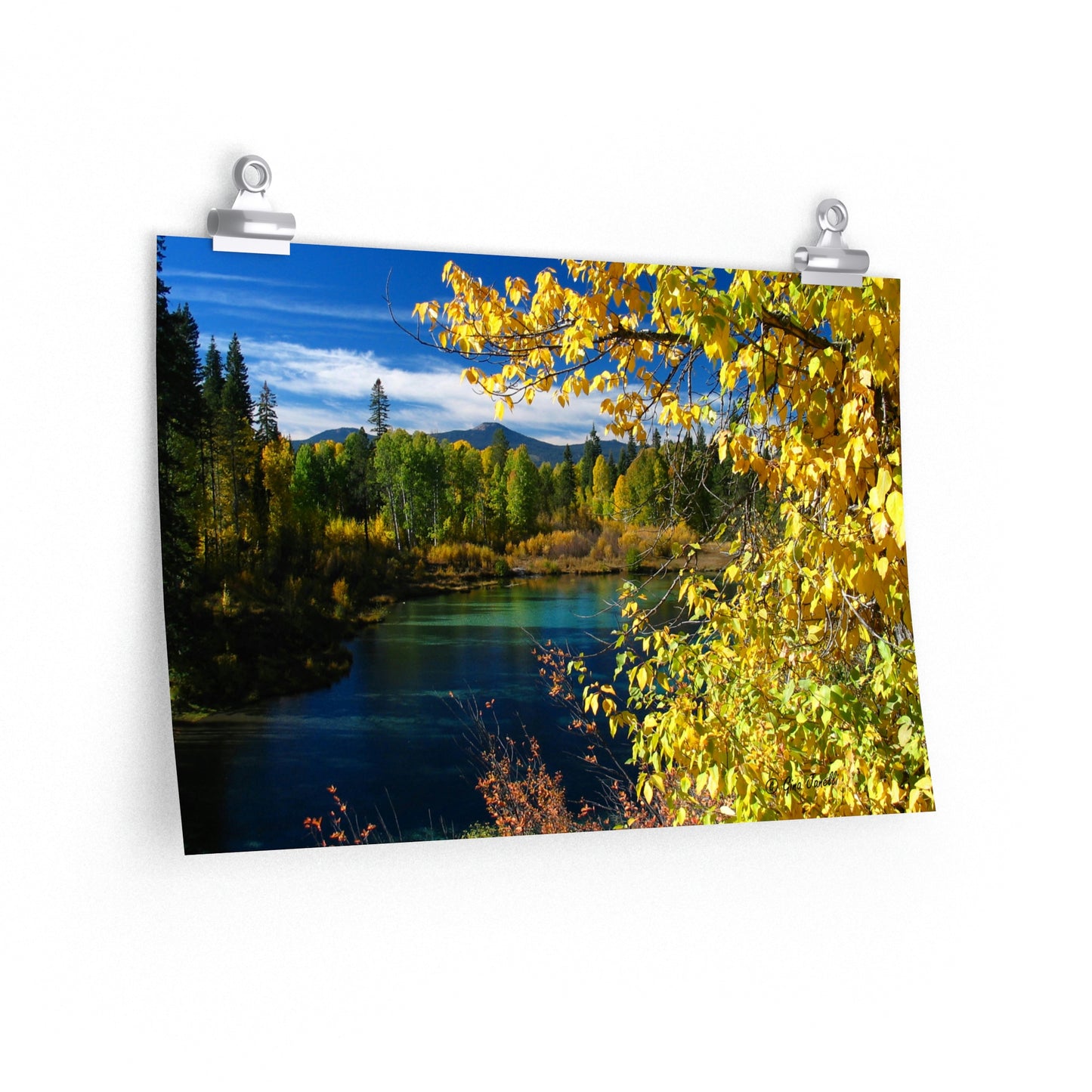 Wood River, Kimball State Park, Ft. Klamath Or. Premium Matte horizontal posters