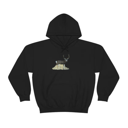 Standing Mule Deer Buck      Unisex Heavy Blend™ Hooded Sweatshirt