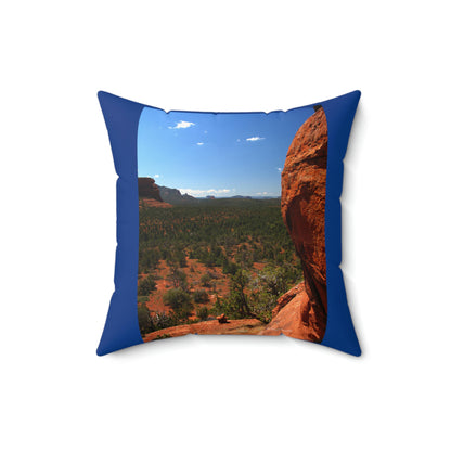 Red Rocks of Sedona Az.       Spun Polyester Square Pillow