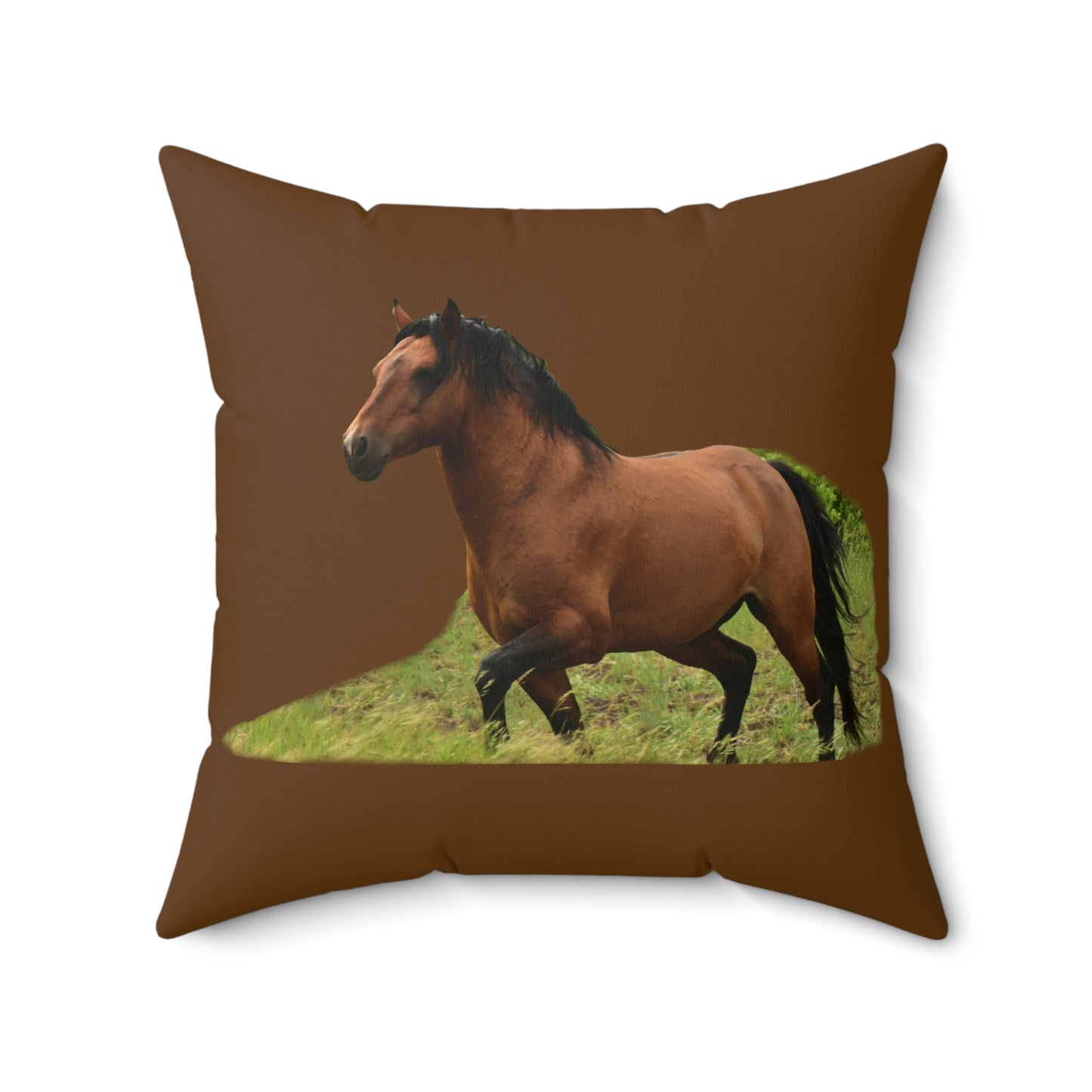 Protector, Wild Stallion Spun Polyester Square Pillow