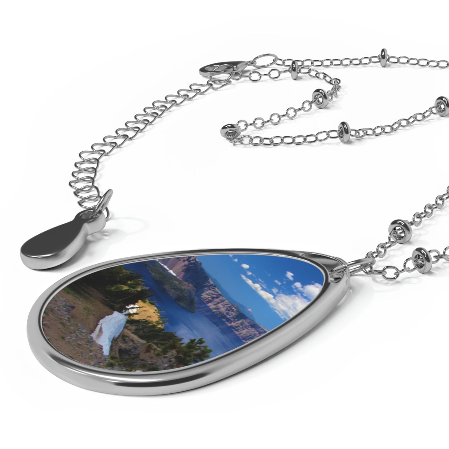 Crater Lake, Crater Lake National Park Or. USA  Oval Necklace
