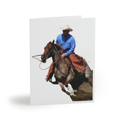 Cutting Horse Team. Quarter Horse    Greeting cards (8, 16, and 24 pcs)