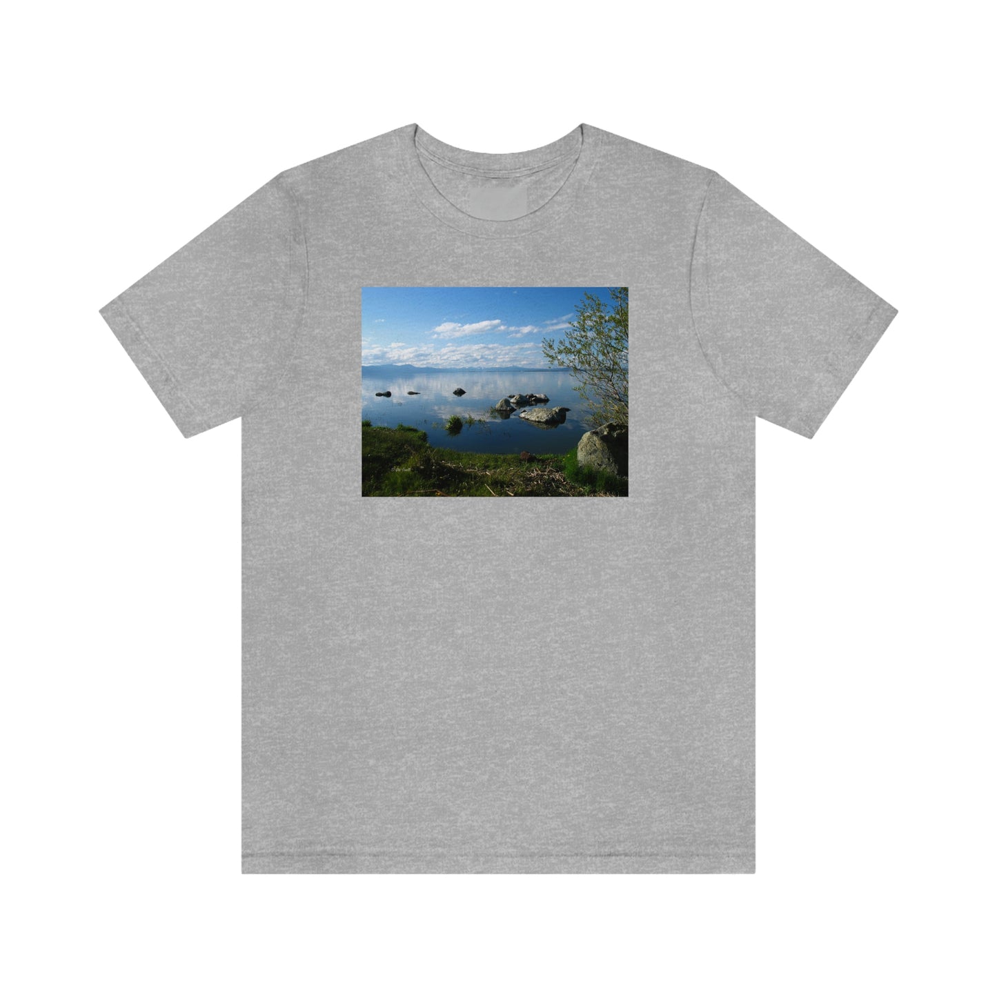 Klamath Lake & Crater Lake Rim,  Klamath Falls Or.             Unisex Jersey Short Sleeve Tee