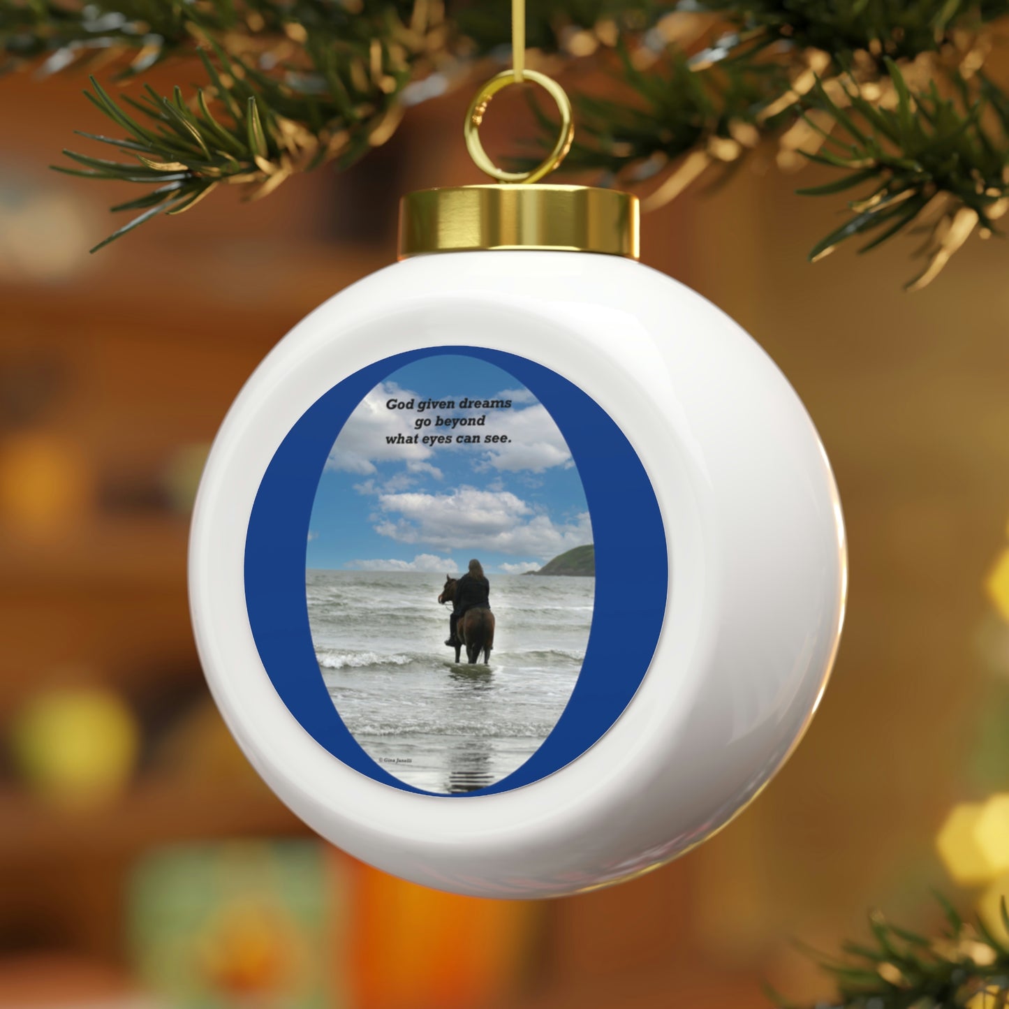 God given dreams  Christmas Ball Ornament