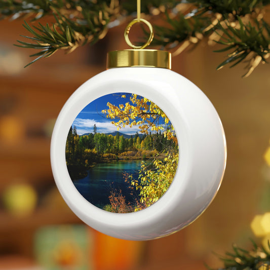 Wood River, Kimball State Park,  Ft. Klamath Or. Christmas Ball Ornament