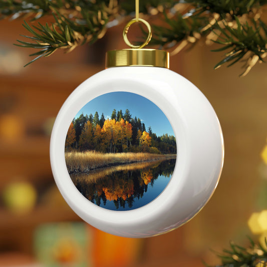 Rocky Point, Klamath Lake, Klamath Falls, Or.   Christmas Ball Ornament