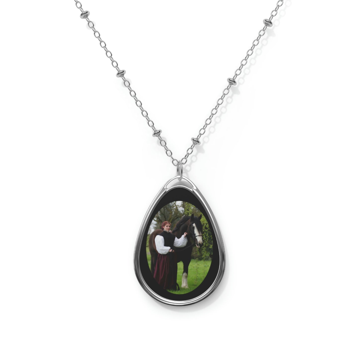 The Lady and the Shire    Oval Necklace