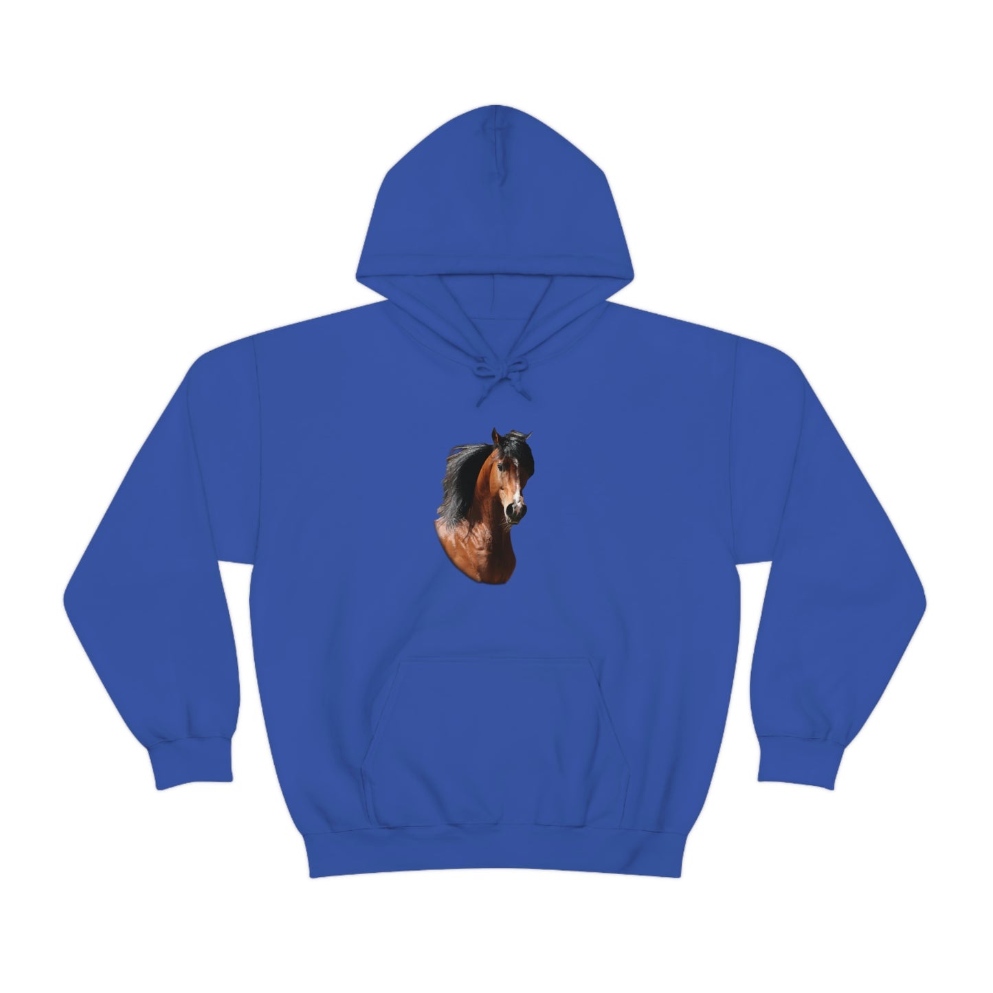 Bay Arabian Stallion  Unisex Heavy Blend™ Hooded Sweatshirt