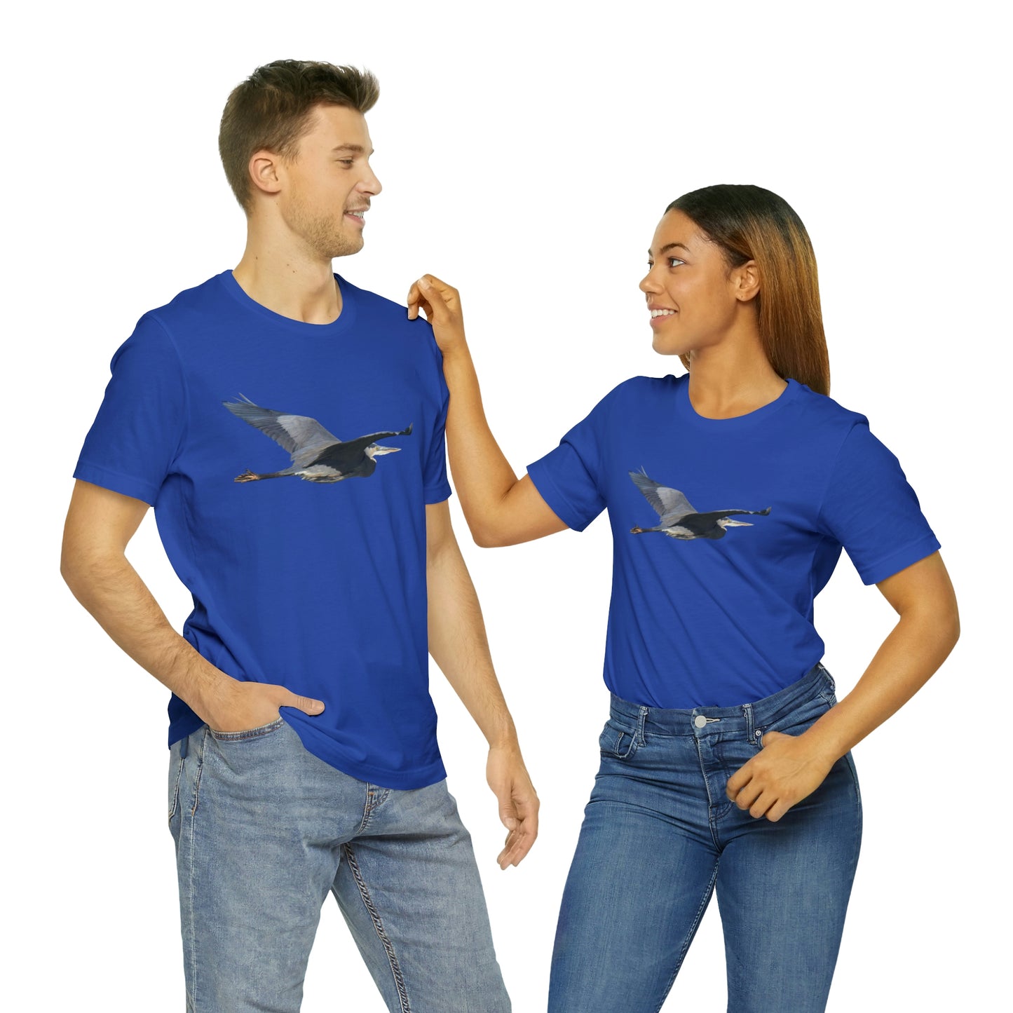 Great Blue Heron                           Unisex Jersey Short Sleeve Tee