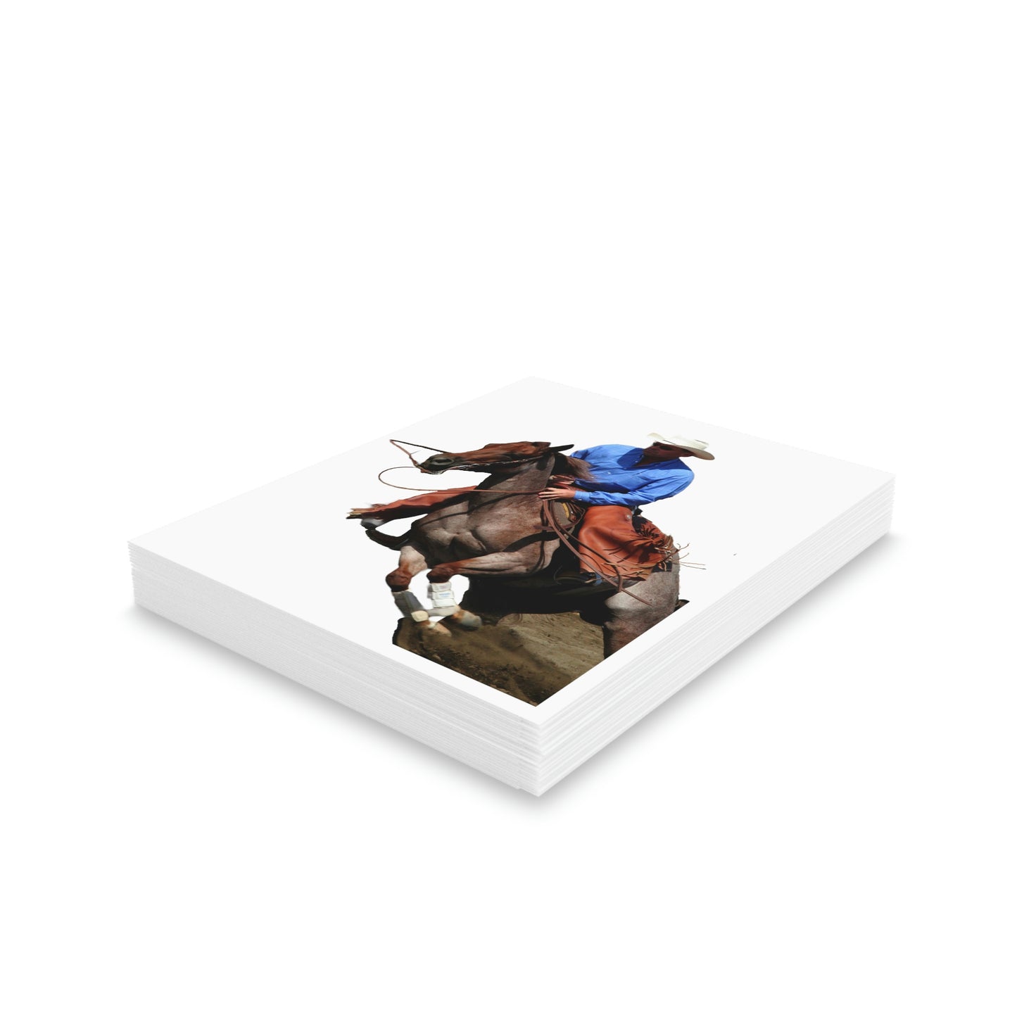 Cutting Horse Team. Quarter Horse    Greeting cards (8, 16, and 24 pcs)