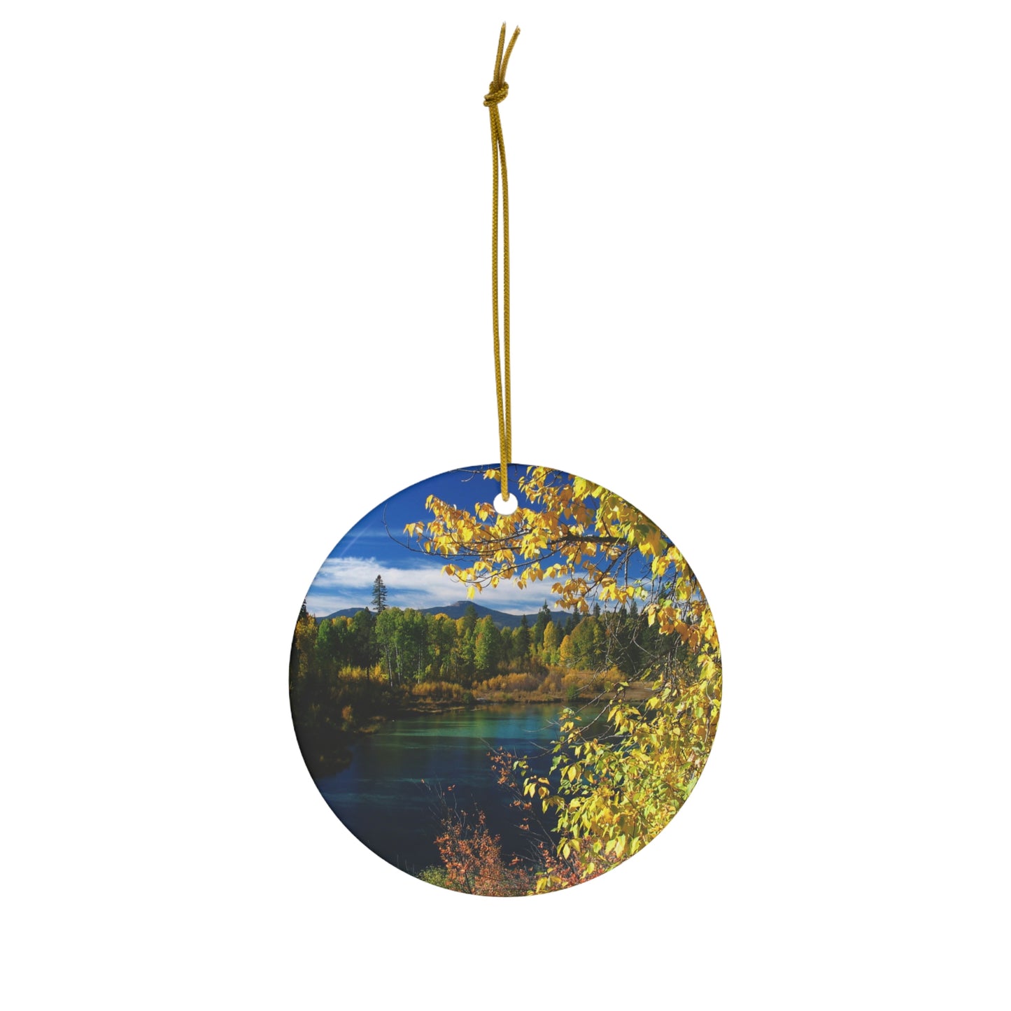 Wood River, Ft. Klamath Or.  Ceramic Ornament, 3 Shapes