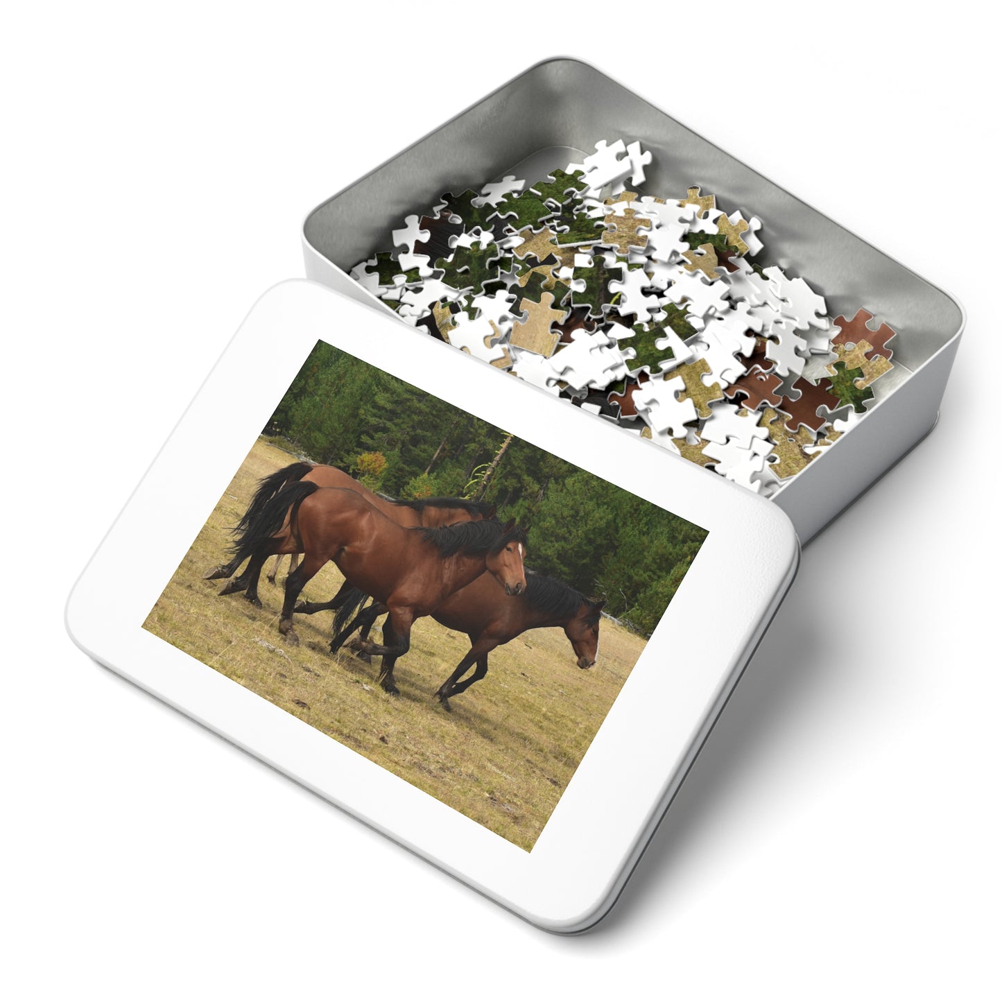 The Wild Bunch. Young Stallion and Mares. Jigsaw Puzzle (110, 252, 500,1000-Piece)