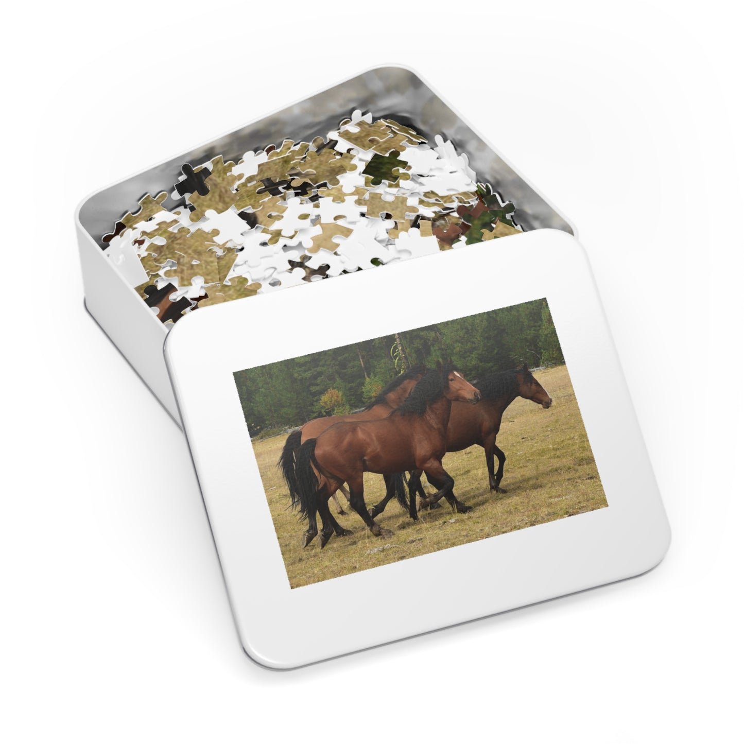 The Wild Bunch. Young Stallion and Mares. Jigsaw Puzzle (110, 252, 500,1000-Piece)