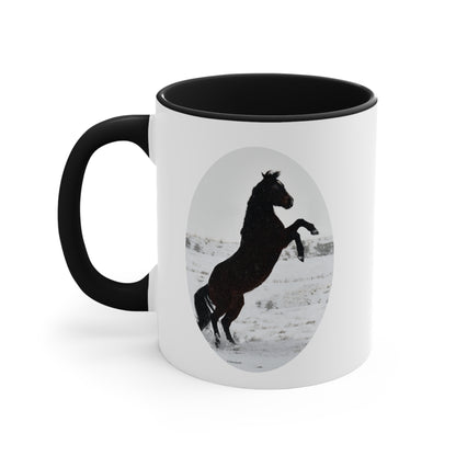 Snow storm - Quarter Horse     Accent Mug, 11oz