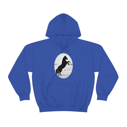 Snow storm - Quarter Horse    Unisex Heavy Blend™ Hooded Sweatshirt