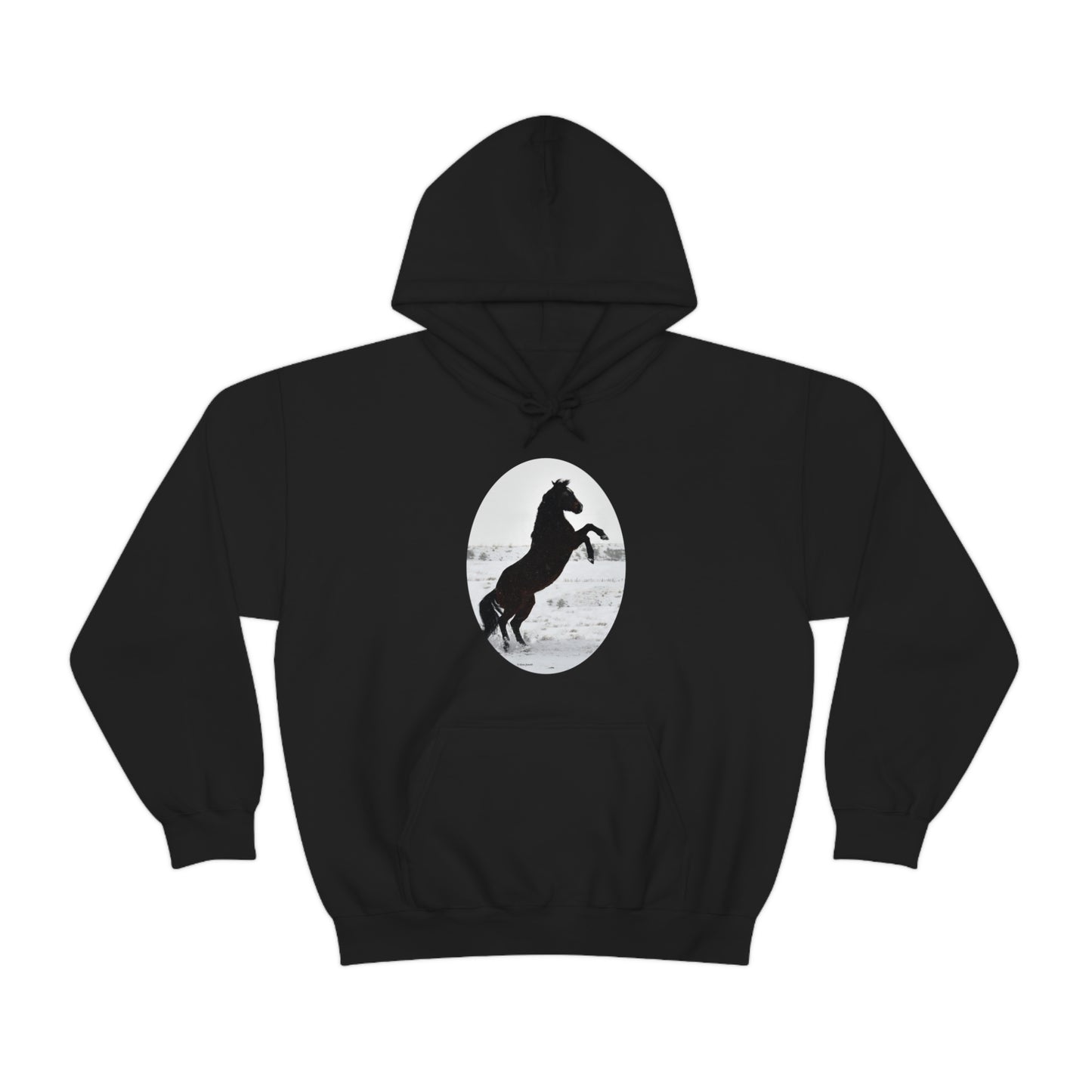 Snow storm - Quarter Horse    Unisex Heavy Blend™ Hooded Sweatshirt