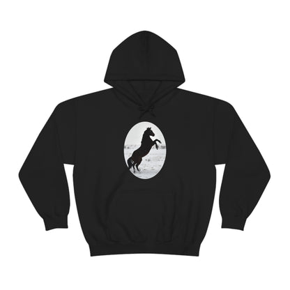 Snow storm - Quarter Horse    Unisex Heavy Blend™ Hooded Sweatshirt