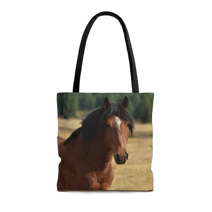 Young Stud, Wild Stallion     Tote Bag (AOP)