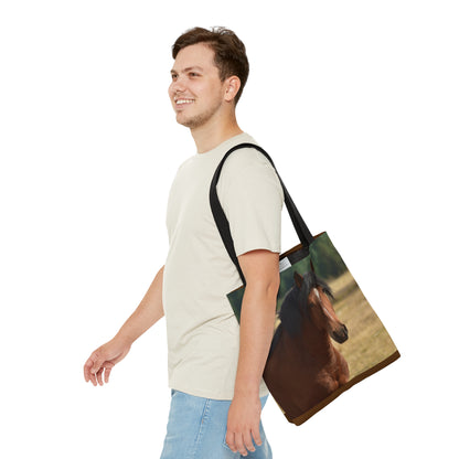 Young Stud, Wild Stallion     Tote Bag (AOP)