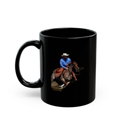 Cutting Horse Team     Black Mug (11oz